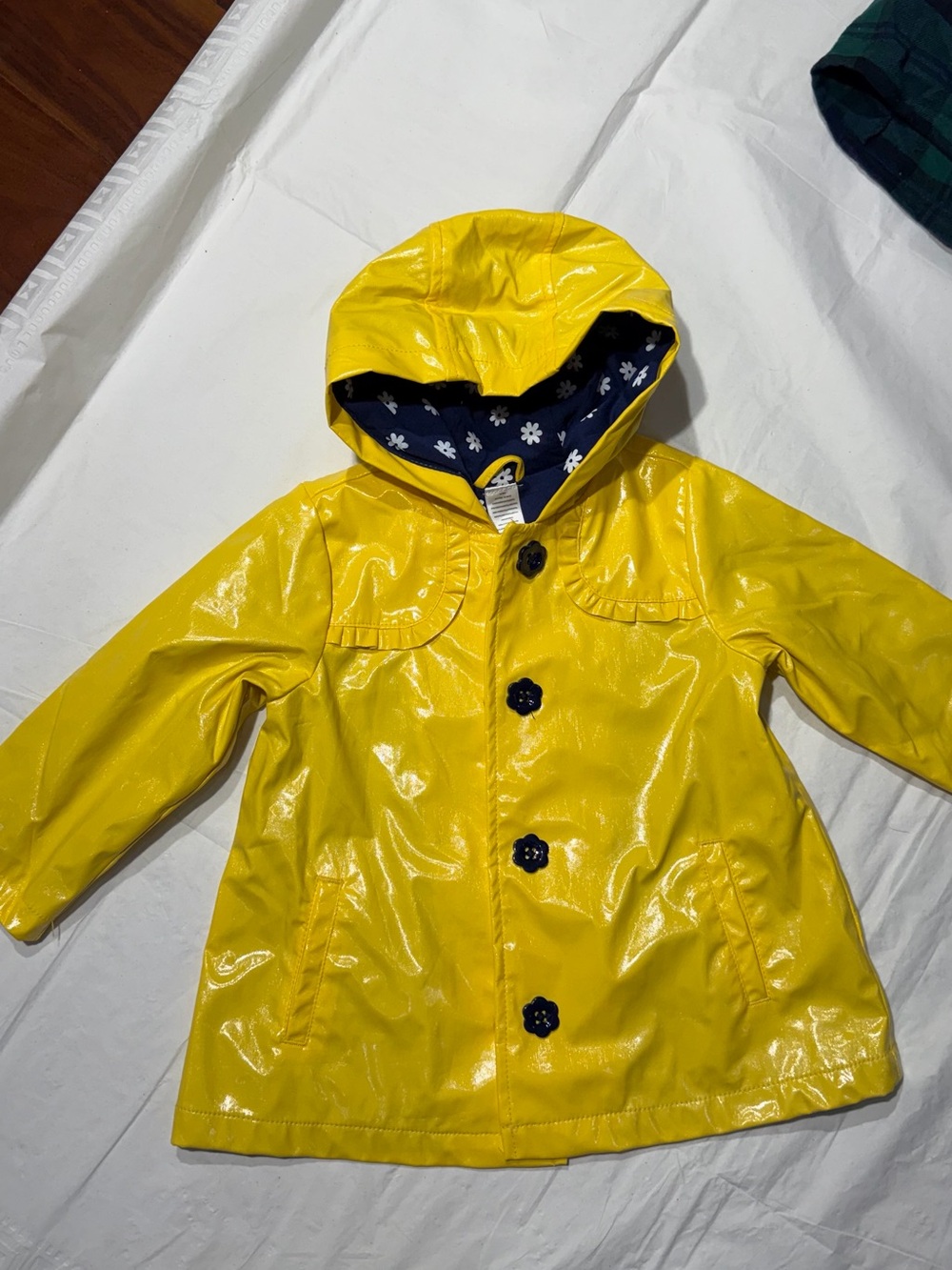 Kids Yellow Hooded Raincoat Jacket - Brand: